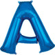 Blue Letter A 34″ Balloon