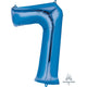 Blue Number 7 34″ Balloon