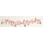 Blush Bday Banner Kit by Amscan from Instaballoons