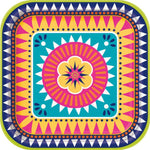 9" Paper Plates - Boho Fiesta (8ct) - Unique