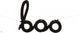 Boo Black Script Phrase 42″ Balloon