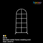 B476 Window Pane Arch Frame - Borosino