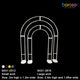 B431-2012 Metal Arch Frame - Borosino