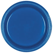 Bright Royal Blue Plastic Plates 9″ by Amscan from Instaballoons