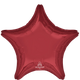 Burgundy Star 18″ Balloon