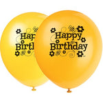 Busy Bees Happy Birthday 12″ Latex Balloon by Unique from Instaballoons