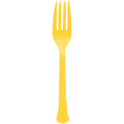 Yellow Sunshine Forks -50ct/Bx by Amscan from Instaballoons
