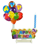 Cake Topper with Candle - Happy Birthday - Winner
