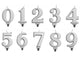 Candle - Silver Number (1ct) - Winner Party