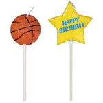 Candles - Basketball Birthday (6ct) - Amscan