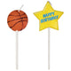 Candles - Basketball Birthday (6ct) - Amscan
