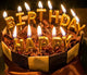 Candles Set - Happy Birthday Gold - Winner Party