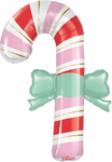 Candy Cane with Bow 39″ Foil Balloon by Prima from Instaballoons