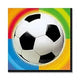 6.5" Luncheon Napkins - Championship Soccer (16ct) - Amscan