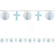 Christening  Blue Honeycomb Garland 12ft - Amscan