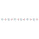 Christening Pink Honeycomb Garland 12ft - Amscan