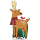 Christmas Modern Reindeer 40″ Balloon