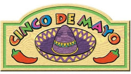 Cinco De Mayo Sign 9½in x 18½in prtd 2 sides - The Beistle Company