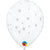 Clear Contempo Stars with White Ink 5″ Latex Balloons by Qualatex from Instaballoons