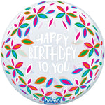 Color Petals Birthday Sphere 20″ Foil Balloon by Prima from Instaballoons