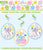 Colorful Easter Hanging Decorations by Unique from Instaballoons