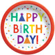 Confetti Time Birthday Paper Plates 9″ (8 count)