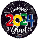 Congrats 2024 Grad 18″ Foil Balloon by Convergram from Instaballoons