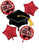 Congrats Grad Red Graduation Foil Balloon by Anagram from Instaballoons