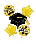 Congrats Grad Yellow Foil Balloon by Anagram from Instaballoons