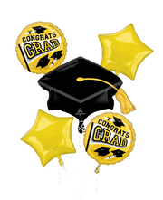 Congrats Grad Yellow Foil Balloon by Anagram from Instaballoons