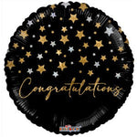 Congratulations Stars Holographic 18″ Foil Balloon by Convergram from Instaballoons