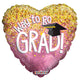 18" Way to Go Grad Pink and Gold - Conver USA