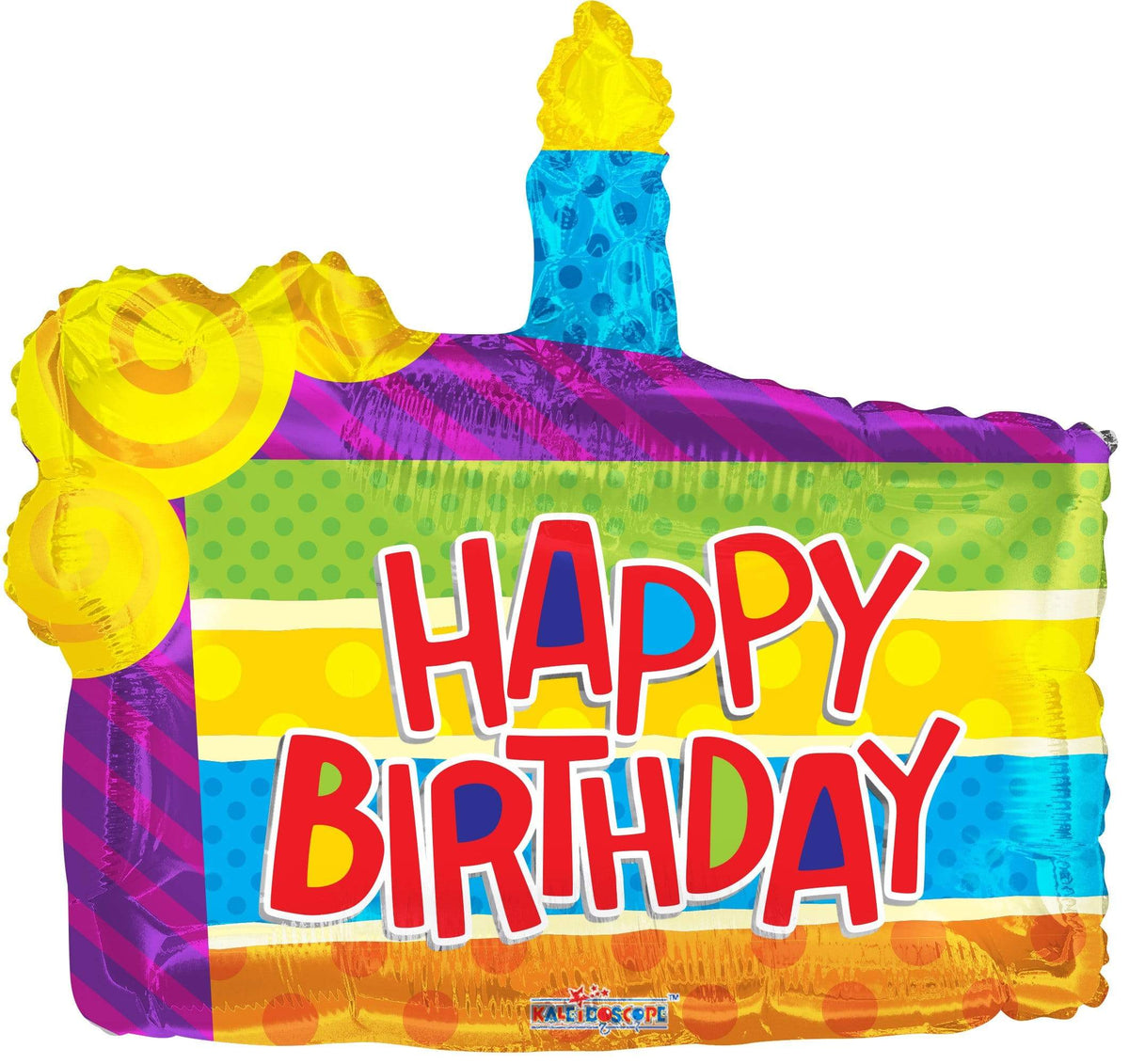 Convergram 36″ Happy Birthday Slice Of Cake Balloon