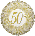 Convergram 50th Anniversary Gold 18″ Balloon