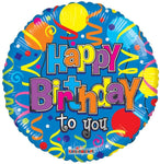 Convergram Birthday Festive Balloons 18″ Balloon