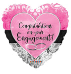 Convergram Engagement Pink Heart 18″ Balloon