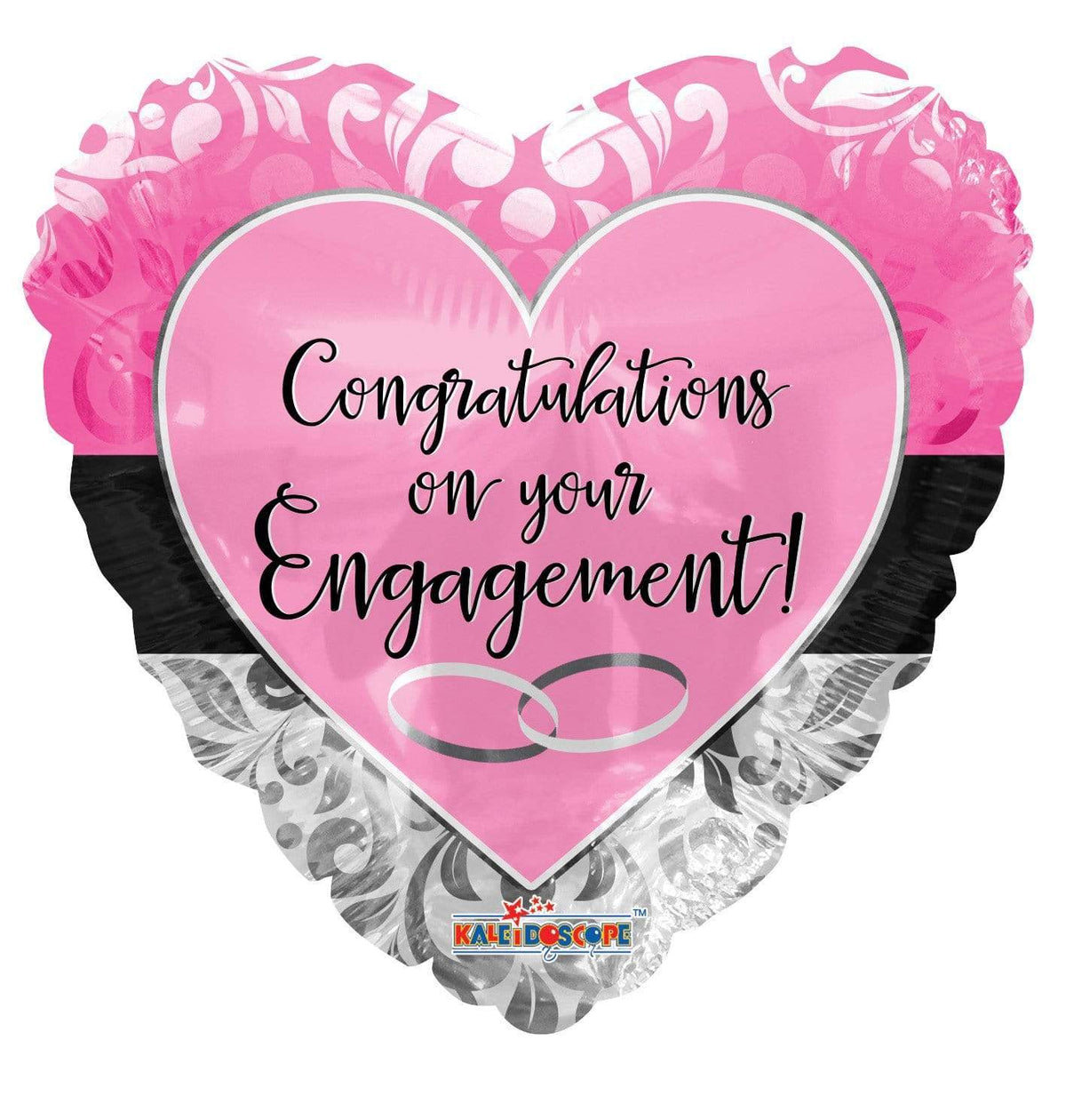 Convergram Engagement Pink Heart 18″ Balloon