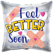 Feel Better Soon Get Well Band Aids 18″ Balloon