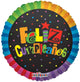 Feliz Cumpleaños Jazzy Colors 18″ Balloon