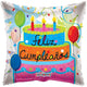 Feliz Cumpleaños Pastel 18″ Clear View Balloon