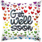 Convergram Get Well Hearts 18″ Holographic Balloon