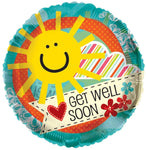 Convergram Get Well Soon Sun 18″ Balloon