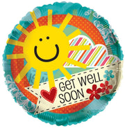 Convergram Get Well Soon Sun 18″ Balloon
