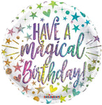 Convergram Have A Magical Birthday Rainbow 18″ Holographic Balloon