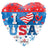 Convergram I Love USA 18″ Balloon