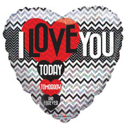 Convergram I Love You 18″ Holographic Balloon