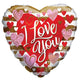 I Love You Contemporary Hearts 18″ Balloon