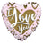 Convergram I Love You Gold & Pink 36″ Balloon