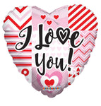 Convergram I Love You Lines 18″ Balloon