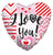 Convergram I Love You Lines 18″ Balloon